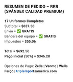 Custom offer for 16 uniforms ( Premium Calidad )